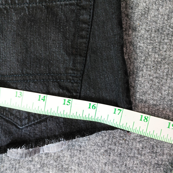 Cutoff Festival Shorts Women Size 14 Regular Black Western Cowgirl Stretch - Picture 9 of 10